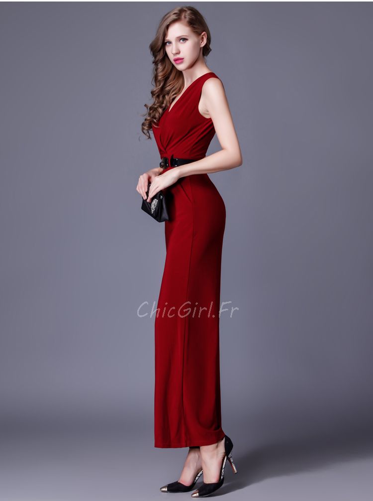 Robe Sans Manches à Encolure Ronde Pour Les Femmes Confortable - Bleu