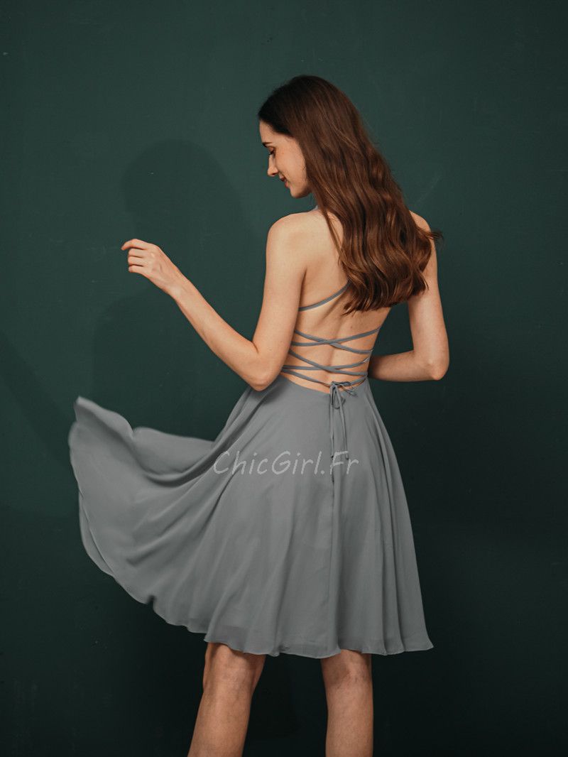 Robe shop grise courte