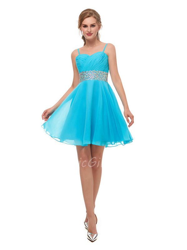 Robe cocktail courte on sale bleu