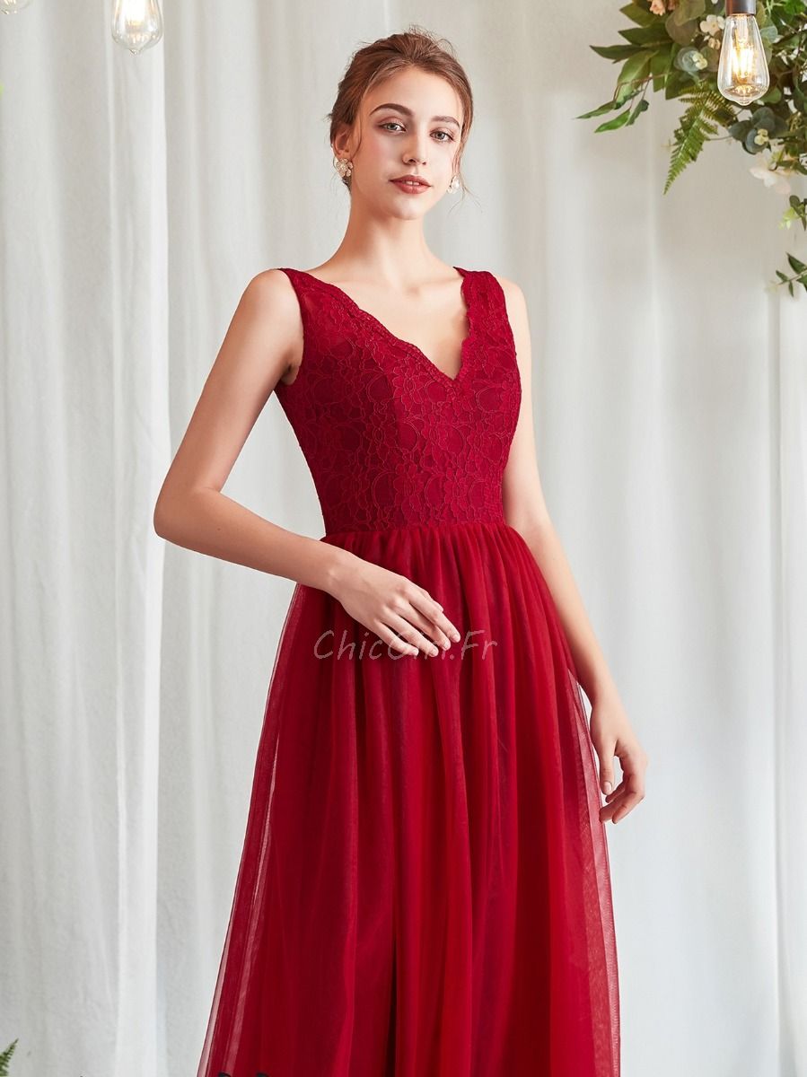 Robe rouge best sale longue fluide