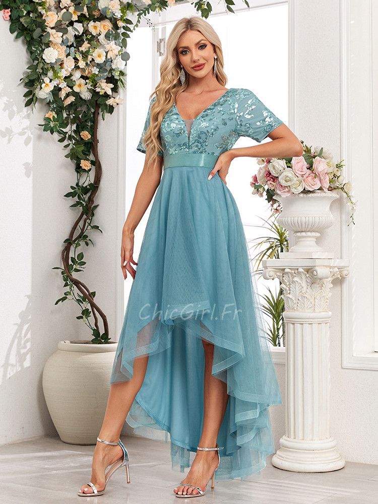 Robe paillette et tulle clearance