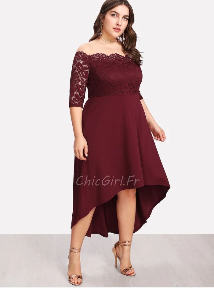 Shein sales robe bordeau