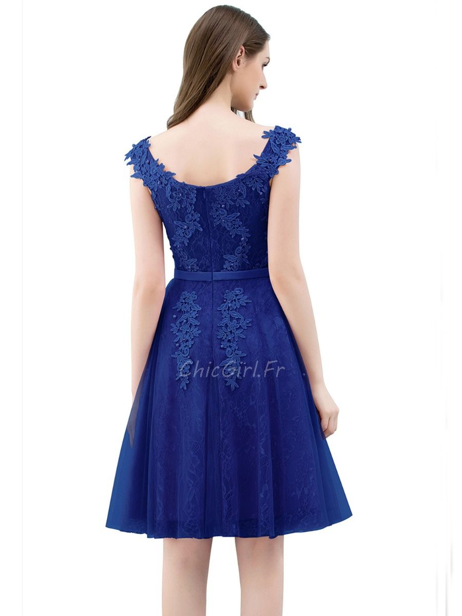 Robe cocktail sales bleu roi