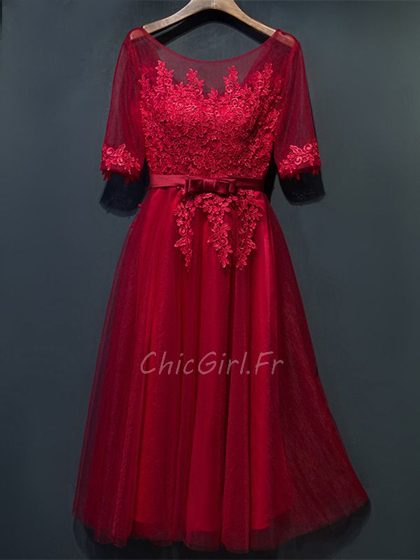 Robe mi longue hot sale habillée