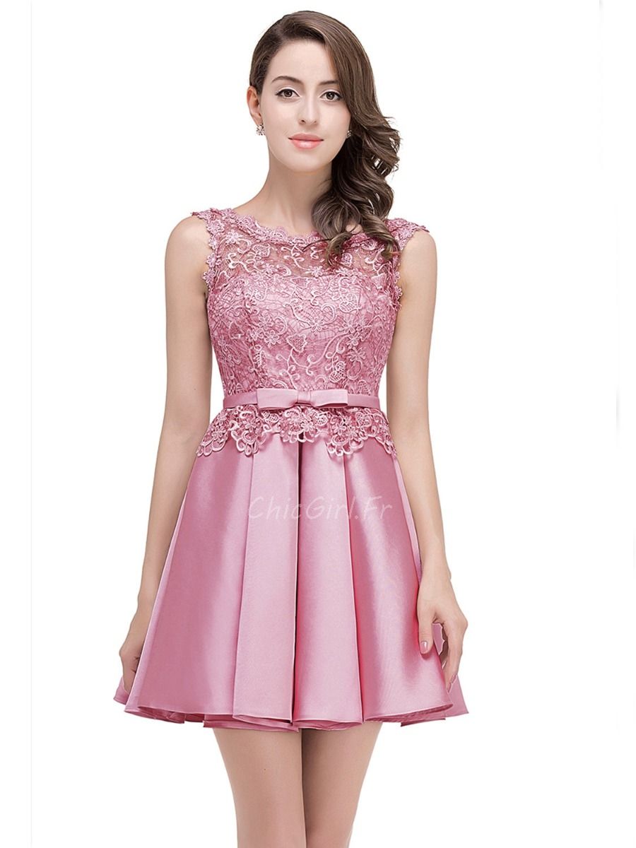 Robe de soirée satin courte best sale