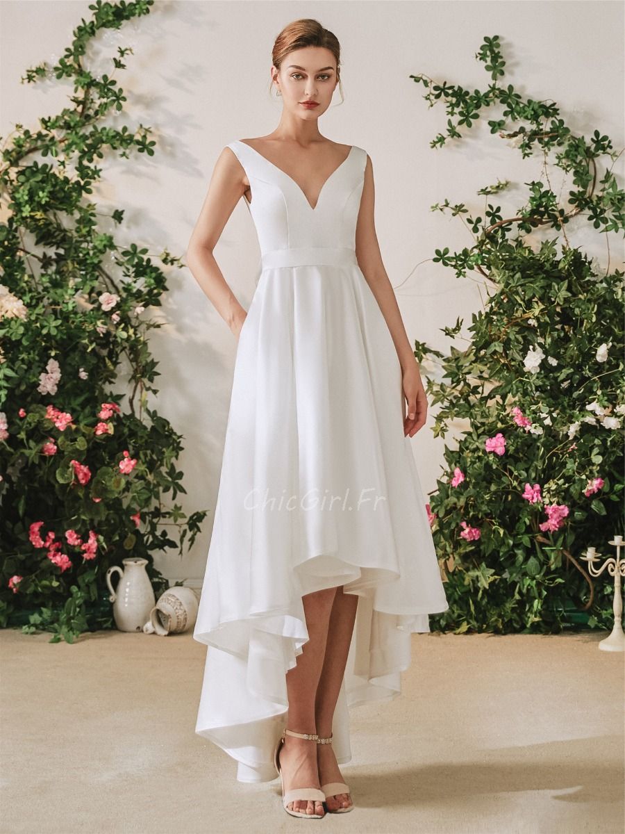 Robe de hotsell mariée asymetrique tulle