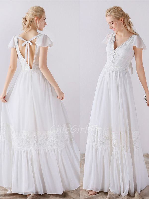Robe Chic En Dentelles Bleue - Dos Nu - Taille M - Neuf Sans étiquettes (parfait état)