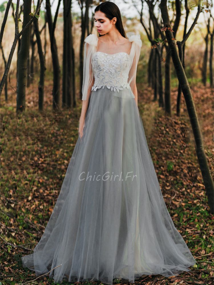 Robe de mariee hot sale grise
