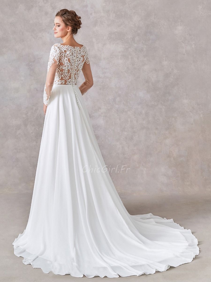 Robe de mariée fermée hotsell