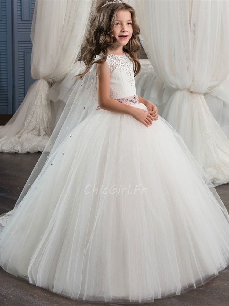 Robe fille strass sale
