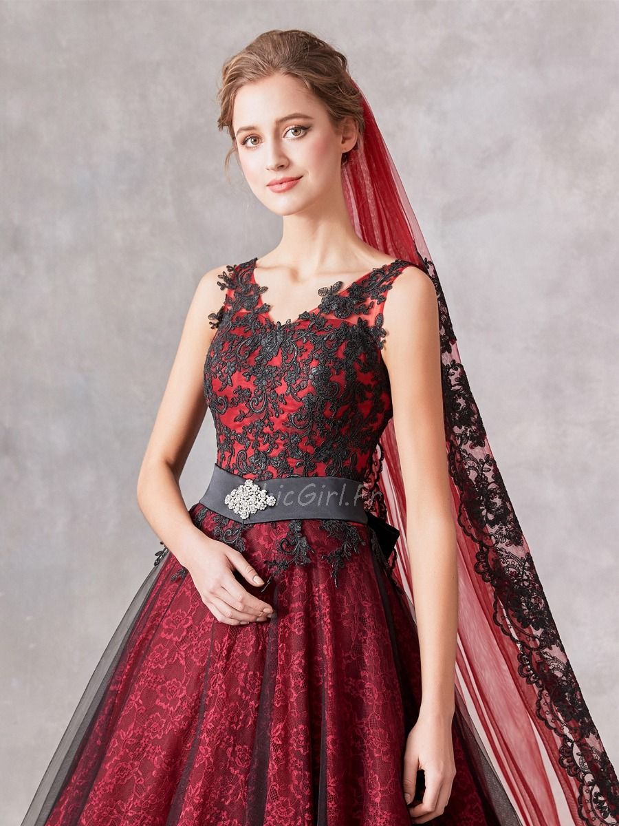 Robe rouge voile cheap