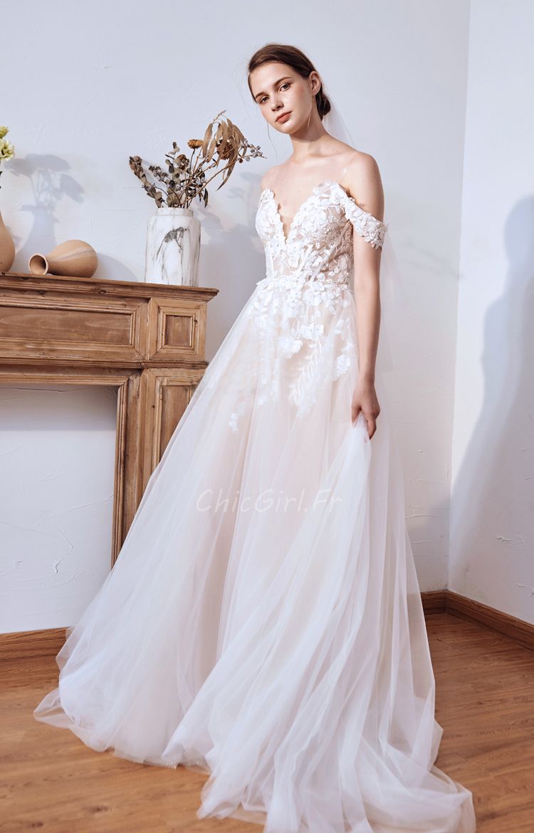 Robe de store mariée bustier transparent
