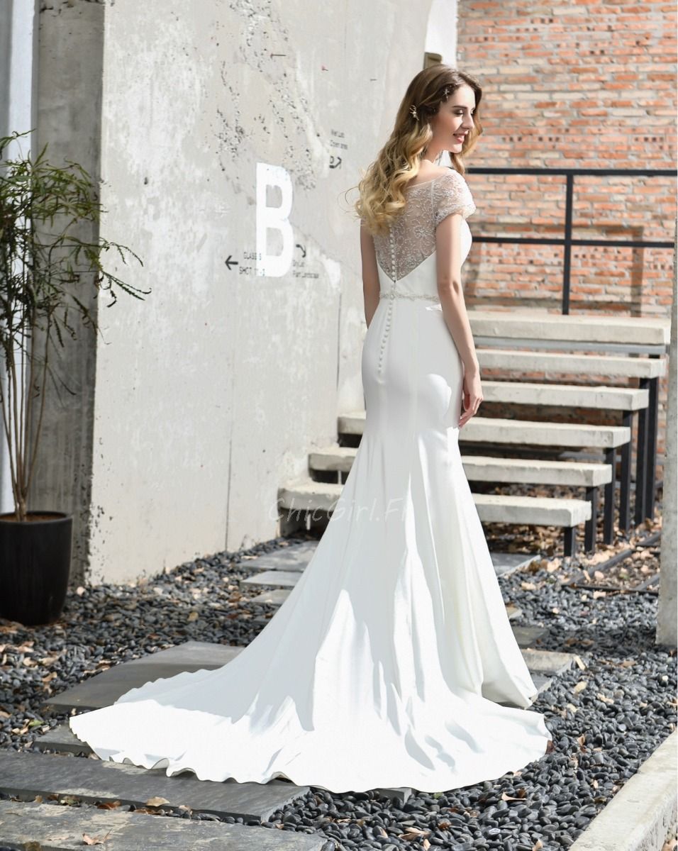 Robe sirene col discount bateau