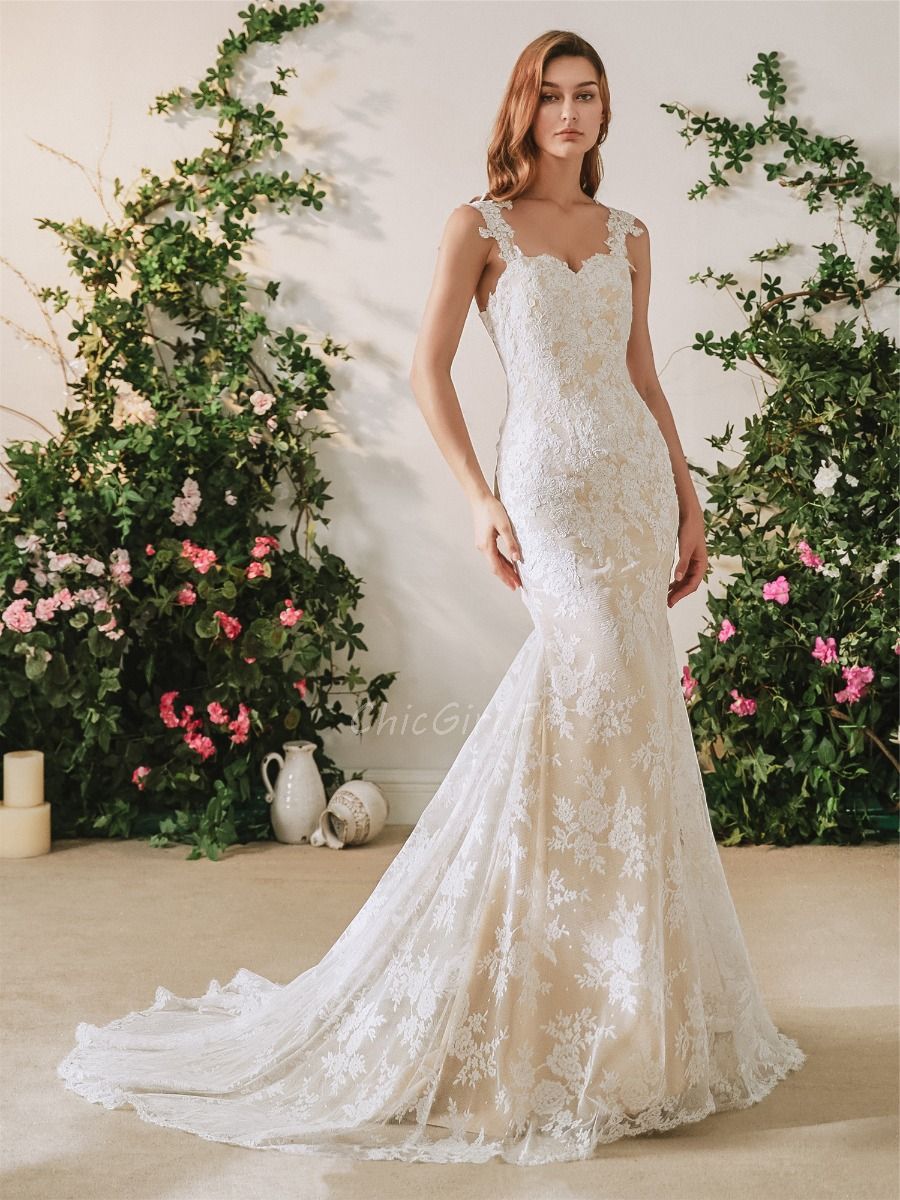 Robe mariée top sirene avec traine