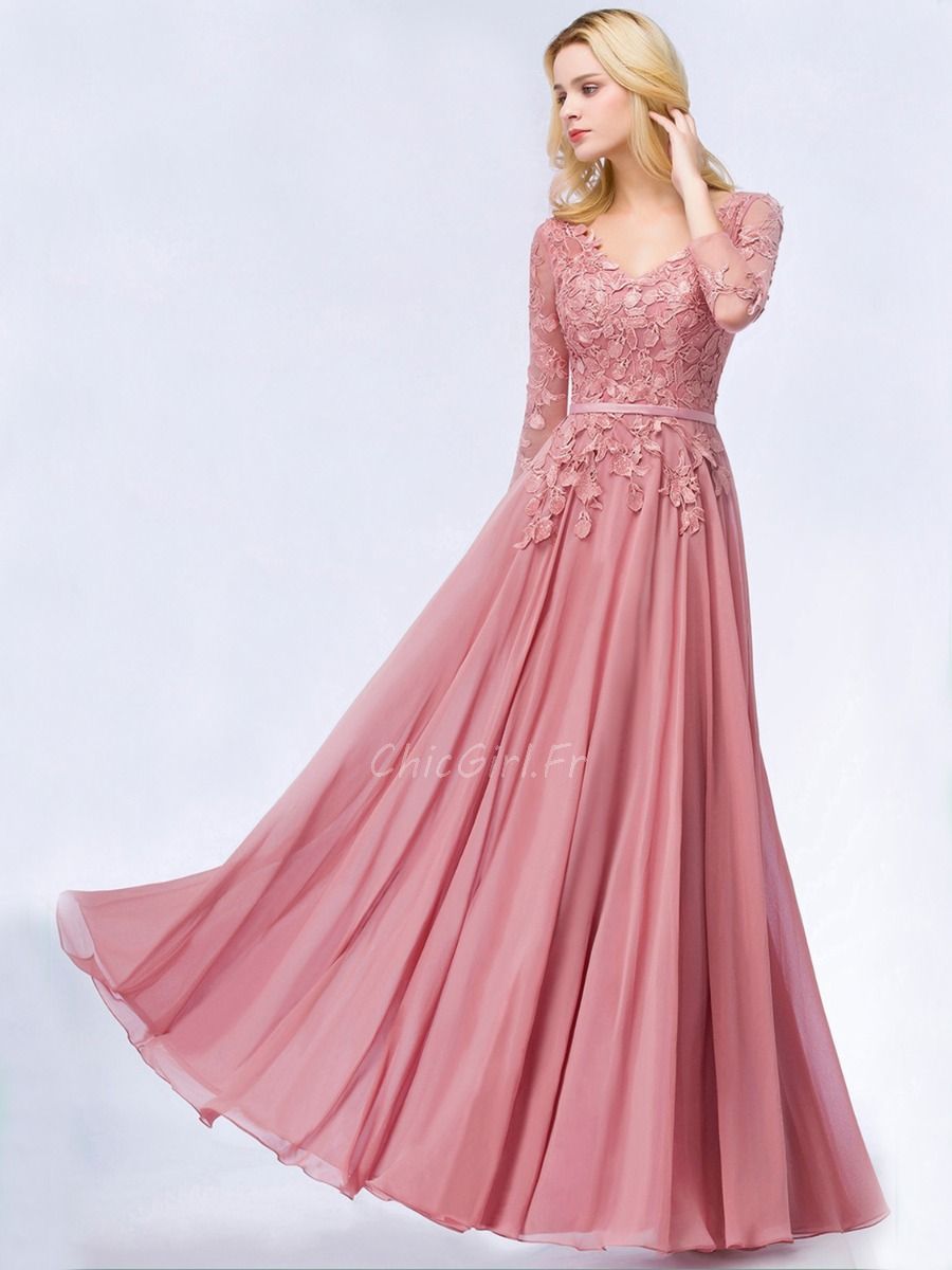 Robe Manche Longue Rose Limited Time Offer Slabrealty Com