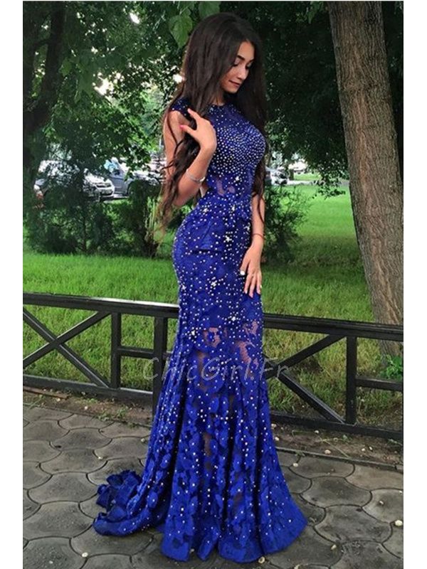 Robe bleu sales roi longue