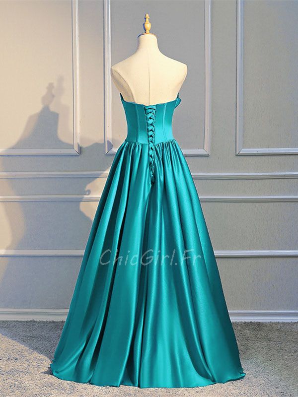 Robe de sales soirée turquoise