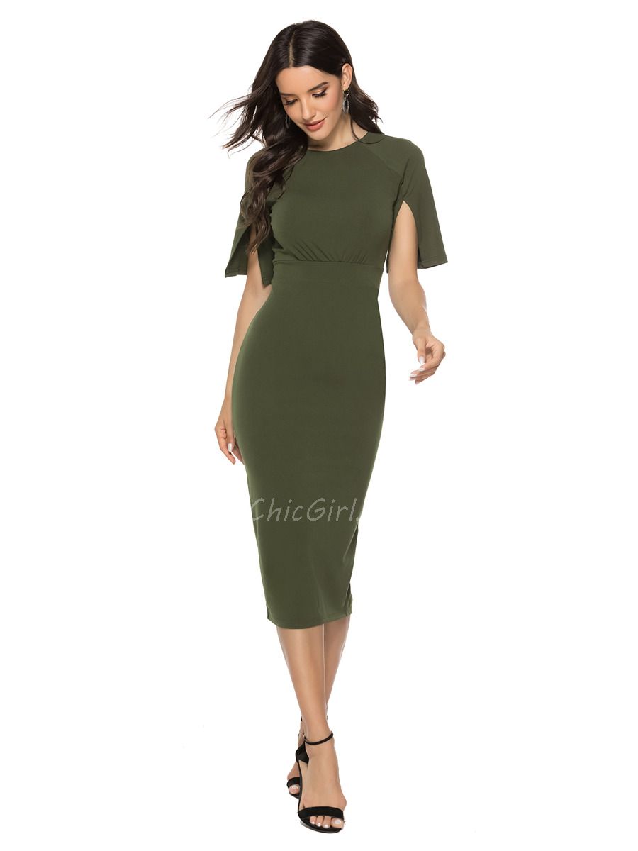 Robe crayon online longue