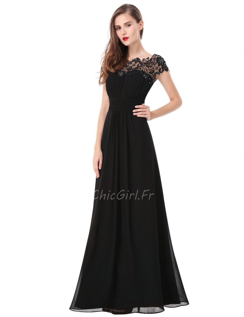 Robe soiree longue noire online