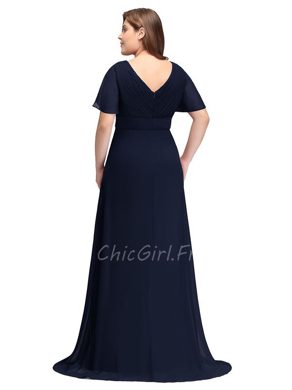 Robe empire bleu marine outlet