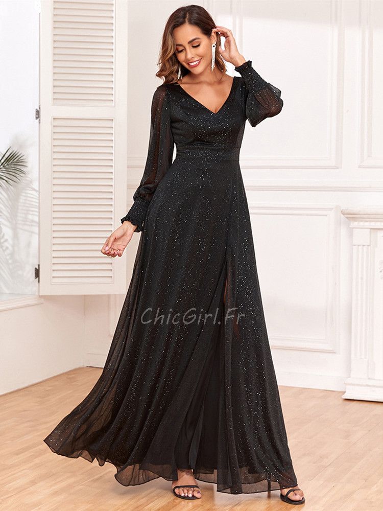Robe de soiree manche cheap