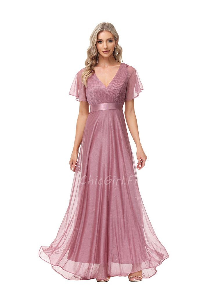 Robe longue vieux rose mariage online