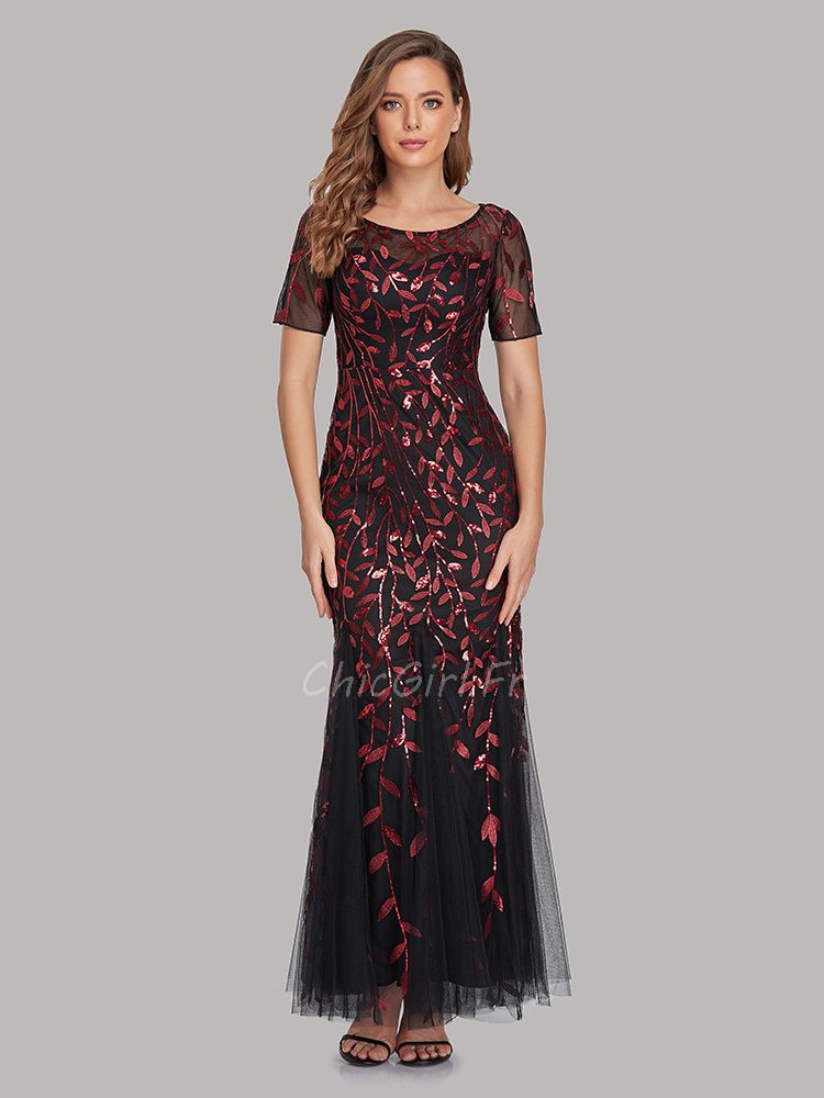 Robe de soirée best sale rouge et noir