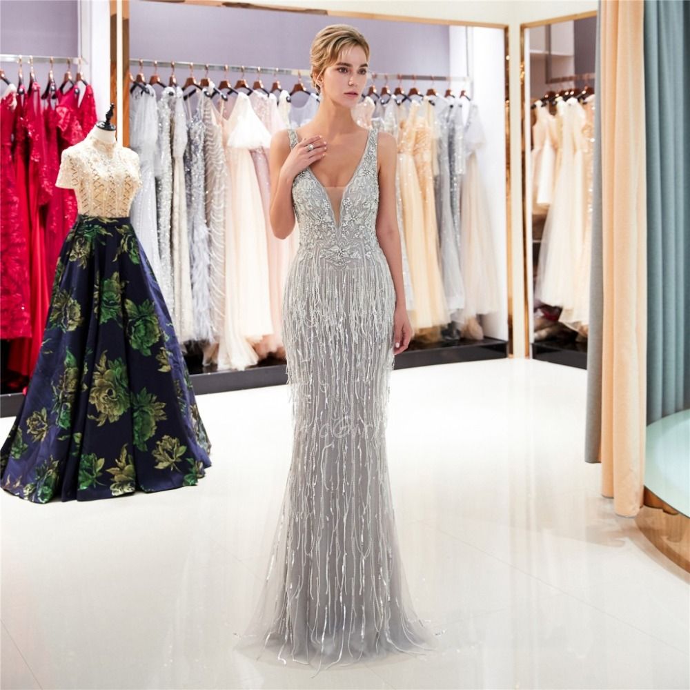 Robe longue a frange outlet