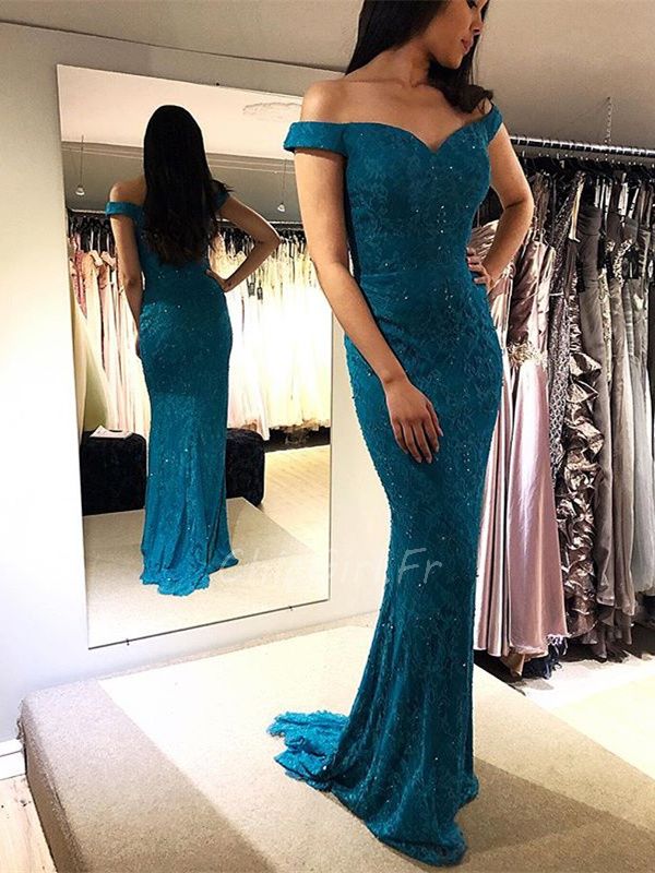 Robe cocktail bleu canard sales