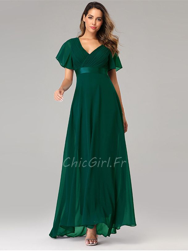 Robe longue vert bouteille cheap