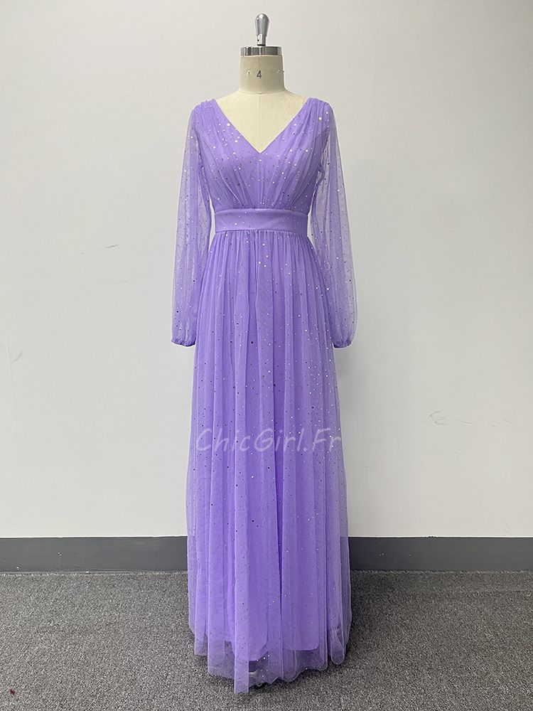 Robe Résille Violet Clair WORN - Taille 8 - Coupe Fit & Flare - Jamais Portée - Femme/Fille