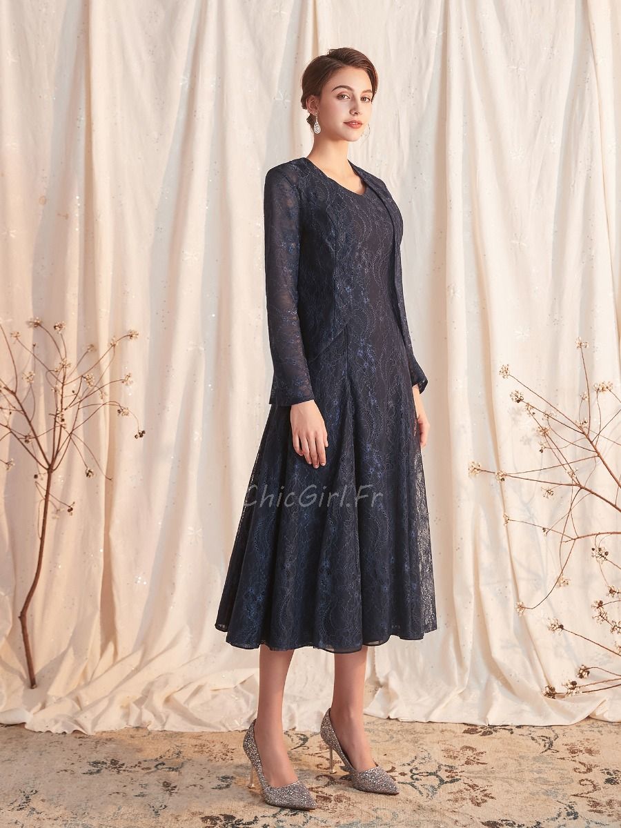 Veste longue bleu marine sales