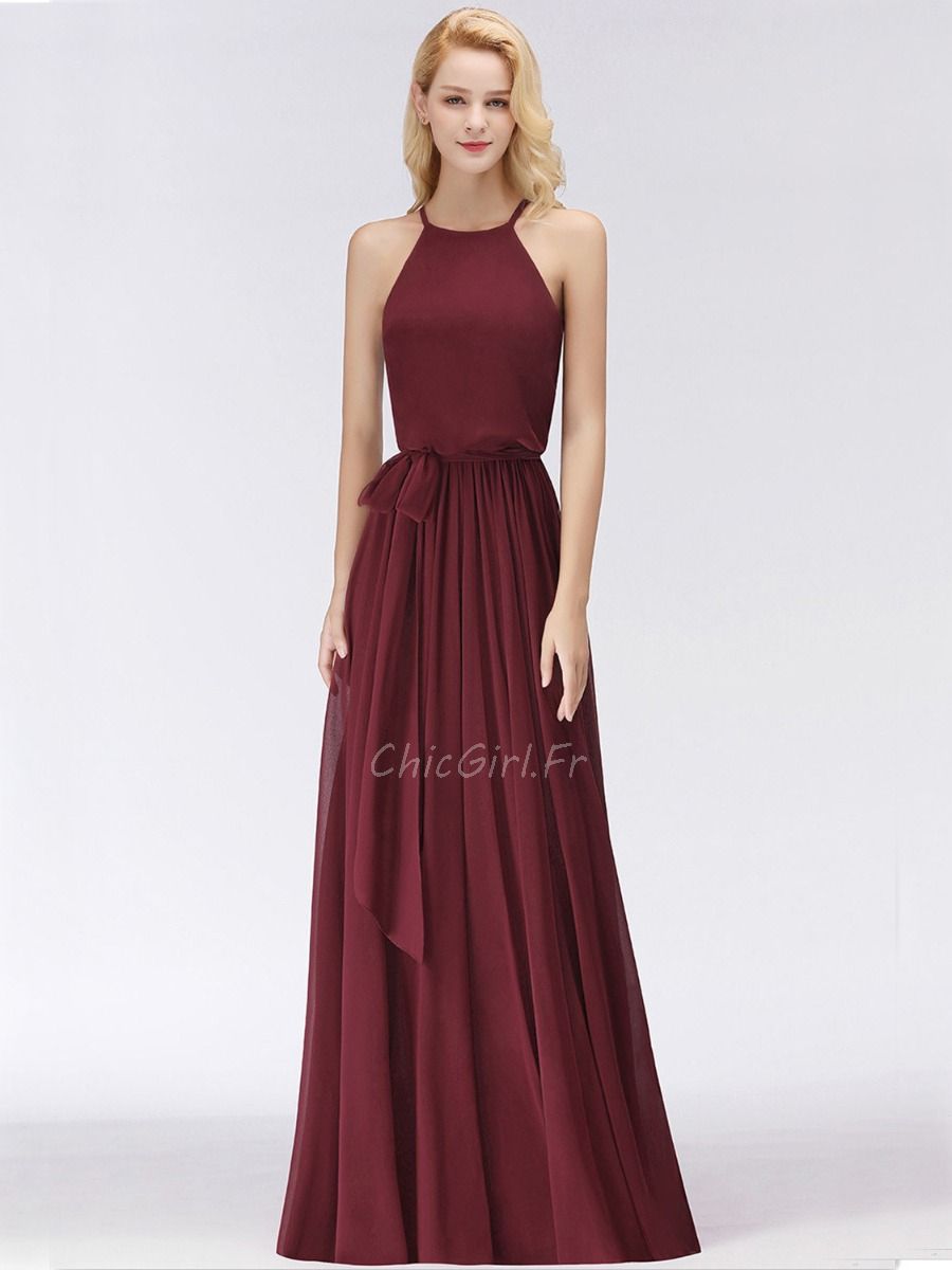 Robe demoiselle dhonneur discount bordeaux