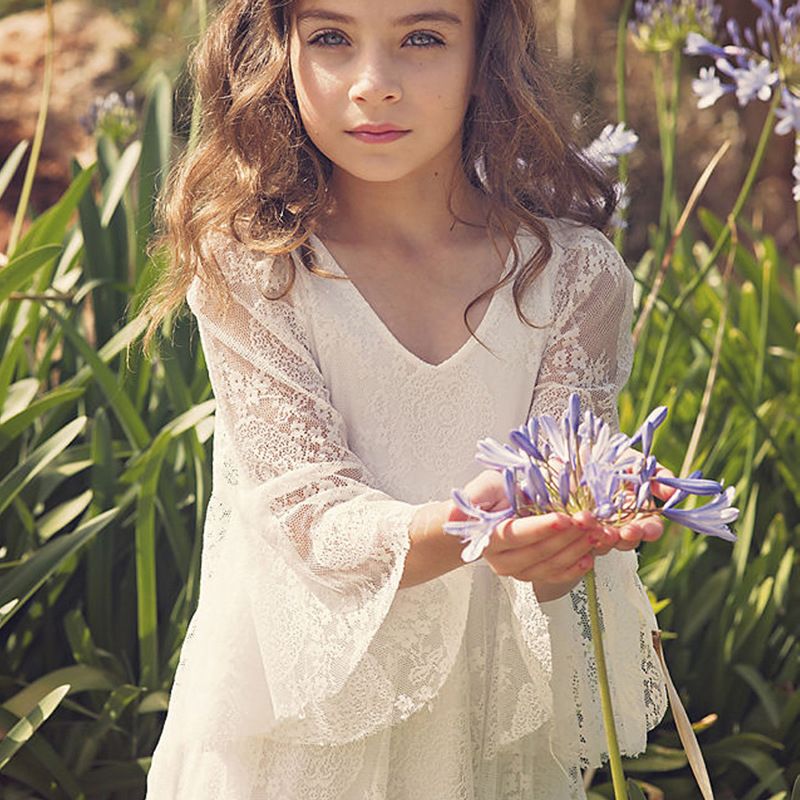 Robe fille dentelle best sale boheme