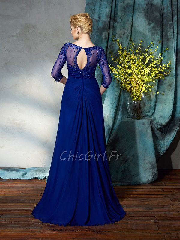 Robe mariée bleu roi sales