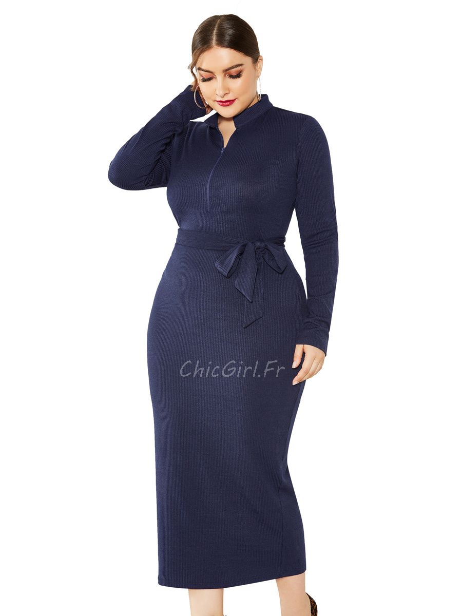 robe pull longue grande taille