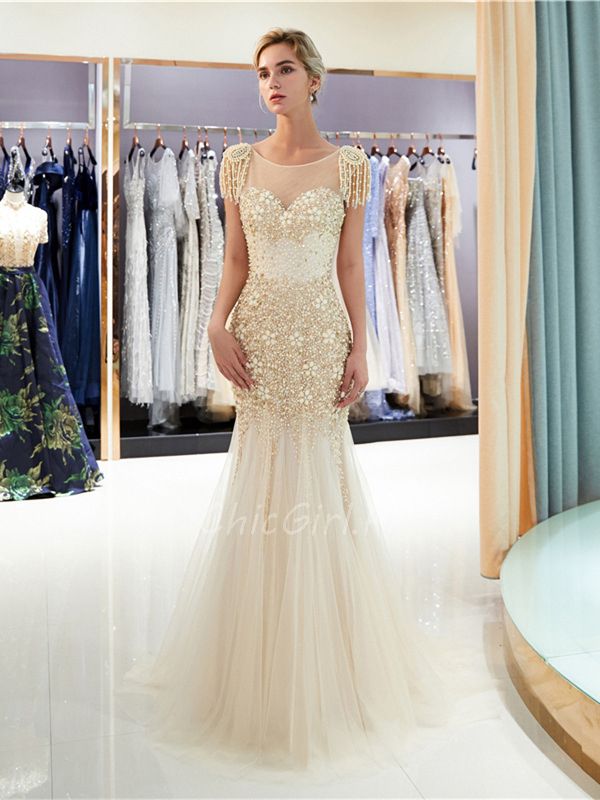 Robe de soirée a frange outlet