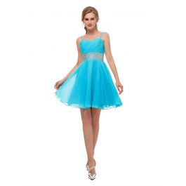 Robe cocktail turquoise hot sale