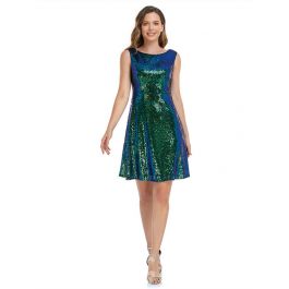Robe De Cocktail à Paillettes Bleu Marine Francesca's - Taille S - Neuve Avec étiquettes