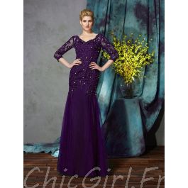 Collier Noir Lavande Violet clair pr robe de Mariée/Mariage/Soirée Fleur perles