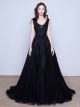 Belles Robe De Sirène Bal Dos Nu Elegante Longue Tulle Dentelle Rouge