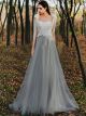 Robe De Mariée Princesse Elegante Blanche Tulle Bretelle Spaghetti