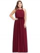 Robe De Soirée Boheme Chic Grande Taille Longue Rouge Mousseline