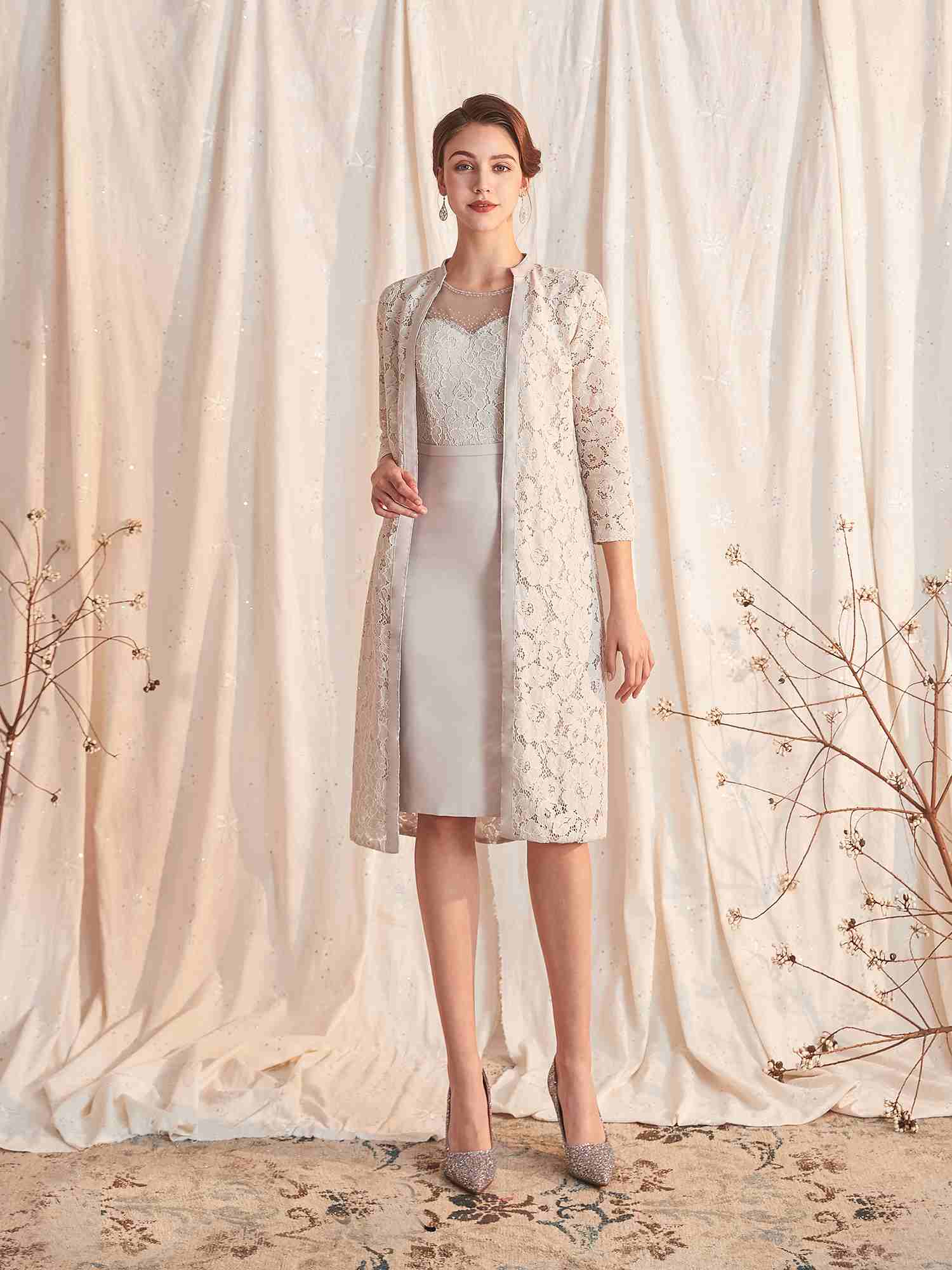 Veste avec top robe de soirée