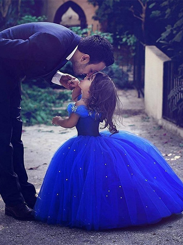 Robe bleu roi enfant store