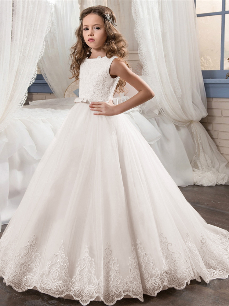 Robe Ceremonie Fille Princesse Rose ...