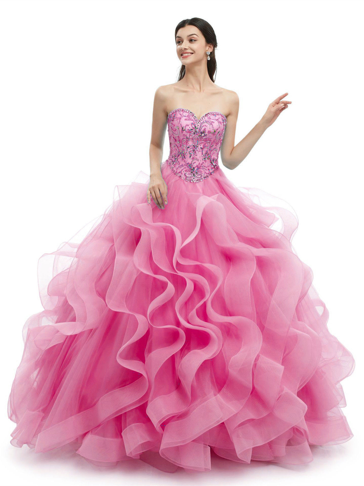 Robe hotsell bouffante rose