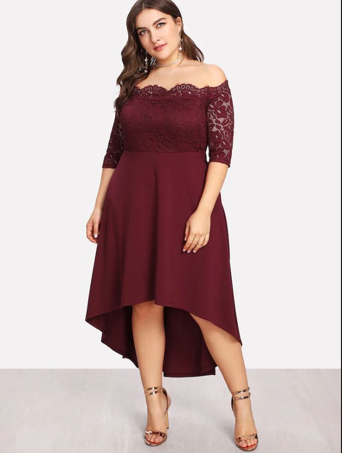 Robe bordeau sale femme