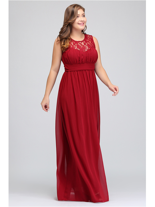 Robe longue rouge grande taille on sale
