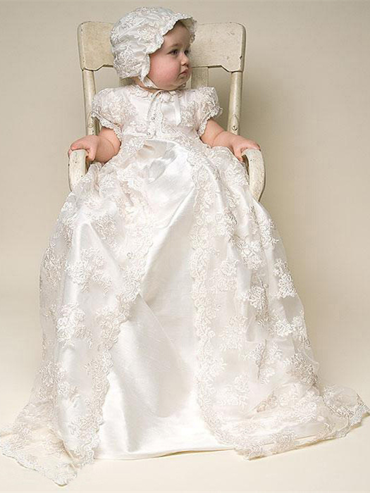 Robe bapteme 2025 dentelle bebe fille